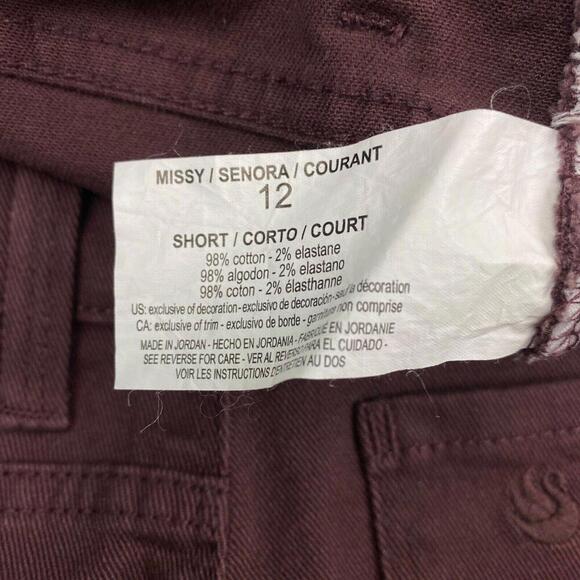 Gloria Vanderbilt Amanda Straight Leg Women's size 12 Purple Denim Jeans - Picture 4 of 4